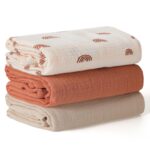 Peepeemax Pucktuch 100x100 cm – Bio-Baumwolle Musselin für Neugeborene & Kleinkinder