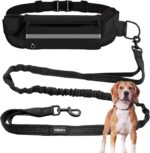 Edipets Joggingleine Hunde 160-220 cm – Freihändig Laufen mit Anti-Stress-System