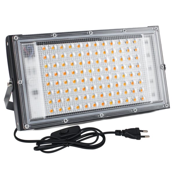 CREATESTAR LED Strahler 100W – 10000 Lumen Flutlicht IP65 Warmweiss für Aussen