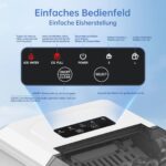 WIE Eiswürfelmaschine 12kg – 9 Würfel in 6 Minuten, tragbar mit LED-Steuerung – Bild 6
