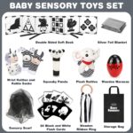 Joyreal Schwarz-Weiss Spielzeug Set 13tlg. – Sensorisches Baby Spielzeug 0-6 Monate – Bild 2