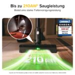 roborock H60 Ultra Akku Staubsauger – 210AW Saugleistung, 90Min Laufzeit, flexibel – Bild 2