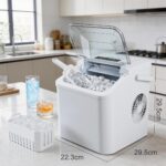 Iceblue Tisch-Eismaschine mit 2 Eisgrößen – 12 kg Tagesausstoß für Zuhause – Bild 2