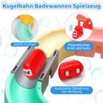 JoiTale Badespielzeug 37-teilig – DIY Kugelbahn mit Saugnaepfen fuer Kinder ab 2 Jahren – Bild 4