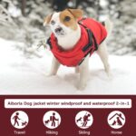 Aiboria Hundejacke L – Winddicht & Wasserdicht Wintermantel für kleine Hunde – Bild 5