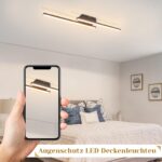 Glitzerlife LED Deckenleuchte 60cm – Moderne Deckenlampe Warmweiss 12W für Küche & Wohnzimmer – Bild 7