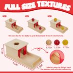 Adena Montessori Object Permanence Box – Holzspielzeug für Babys & Kleinkinder ab 6 Monaten – Bild 3