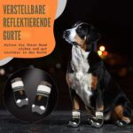 SlowTon Hundeschuhe 4er Set – Atmungsaktiver Pfotenschutz mit rutschfester Sohle für alle Hunde – Bild 6