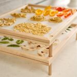 Fenteer Holz Dörrgitter 30x40cm – Stapelbarer Trockenständer für Obst, Fleisch & Gemüse – Bild 2