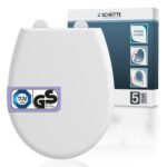 Schütte WC-Sitz mit Absenkautomatik – Thermoplast Toilettendeckel bis 500 kg