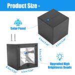 YUNYODA Solar Wandleuchte Aussen 2er Set – IP65 Solarleuchten mit 2 Lichtmodi für Garten & Terrasse – Bild 8