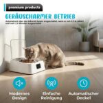 HOSPAOP Futterautomat Nassfutter 350 ml – Intelligenter Katzenfutter Automat mit Infrarot Sensor & USB Akku – Bild 5