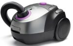 Bestron Bodenstaubsauger mit Beutel 750W – HEPA12 Filter & Teleskopstange, Lila/Silber – Bild 3