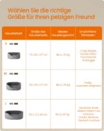 Feandrea Hundebett 92x72 cm mit Wendekissen – Komfortables Hundesofa mit Anti-Rutsch – Bild 8