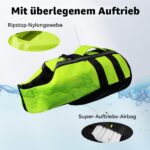 NAMSAN Hundeschwimmweste Grösse L – Aufblasbare Rettungsweste mit Auftrieb für Hunde – Bild 2