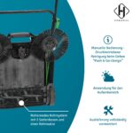 HEMMDAL Kehrmaschine manuell 65 cm – Handkehrgerät für Terrasse & Hof – Bild 4
