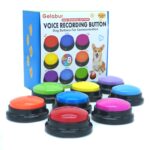 Gelabur Sprachaufnahme-Tasten-Set mit 8 Buttons – Hundekommunikation & Training