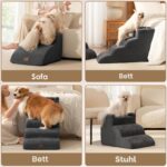 EHEYCIGA Hundetreppe 35 cm mit 3 Stufen – Gelenkschonend für kleine Hunde & Katzen – Bild 7