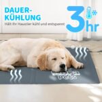 Mora Pets Kühlmatte M 65x50 cm – Selbstkühlende Hundedecke mit Gel für Hunde & Katzen – Bild 3