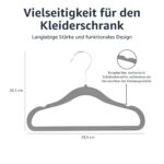 Amazon Basics Kinder-Kleiderbügel aus Samt, 29 cm, 50er-Pack – Rutschfest & platzsparend – Bild 2