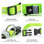 PcEoTllar LED Leuchthalsband Hund Grün-L – Aufladbar & Wasserdicht mit 7 Farben – Bild 5