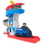 PAW PATROL Lookout Tower Hauptquartier-Spielset – 50 cm Spielturm mit Aufzug, Rutsche & Katapult