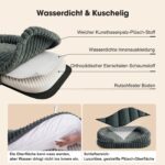 Woiil Orthopädisches Hundebett 109x84cm – Memory Foam & Eierkarton-Schaum für grosse Hunde – Bild 4