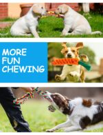 Decyam 4er-Pack Hundespielzeug aus Baumwolle – Kauspielzeug für Welpen & kleine Hunde – Bild 4