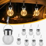 SC-Daily Solar-Hängeleuchten 8er Set – Warmweiss IP65 Gartenleuchten für Aussen
