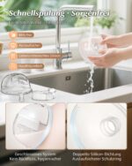 KISSBOBO K6 Elektrische Doppel-Milchpumpe – Freihändig, 280mmHg, 4 Modi – 2er Set – Bild 7