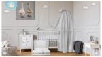 balbina Baldachin 240 x 165 cm aus 100% Baumwolle – Betthimmel mit Rüsche für Kinderbett – Bild 2