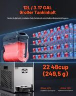 VEVOR Kommerzielle Slush-Maschine 12 L – Profi Slusheis Maker für Restaurants & Bars – Bild 4