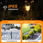 FOMYHEARD 8er Set Solarleuchten Garten – Warmweiss & RGB Farbwechsel, IP65 Wasserdicht – Bild 5