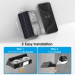 VOLISUN 4er Set Solar-Zaunleuchten RGB – 9 Farbmodi & IP65 wasserdicht für Garten – Bild 6