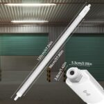 zemty 120cm LED Feuchtraumleuchte mit Bewegungsmelder – 3960 Lumen IP65 für Garage & Keller – Bild 5