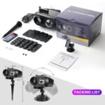 Yanbaozi LED Projektor mit 10 Dias & Welleneffekt – IP44 Wasserdicht für Weihnachten & Halloween – Bild 6