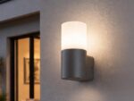 Trio Leuchten Hoosic Aussenwandleuchte Aluminium anthrazit – IP44 Spritzwasserschutz – Bild 6