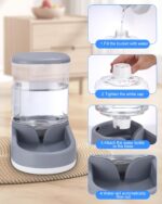 Zounin Automatischer Futterspender 2er Set – Schwerkraft-Spender für Katzen & Hunde – Bild 4