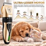 GLOBAL TECH Leise Hundeschermaschine – Professioneller Elektrotrimmer für Hunde & Katzen – Bild 2