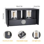 Klighten 18W Aussenwandleuchte mit Bewegungsmelder – Warmweiss 3000K IP54 für Garten – Bild 3