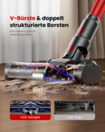 Bitybird Akku Staubsauger 55 kPa/650W – 70 Min Laufzeit, kabellos mit LED Display – Bild 4