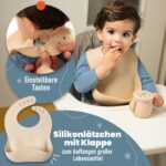 RebelEver Kindergeschirr-Set aus Silikon mit Transporttasche – Komplettes Essenlern-Set ab 1 Jahr – Bild 5