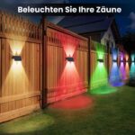 IIRARA Solar Wandleuchte Aussen 120 Lumen – 15 Modi für Garten & Balkon (6er Set) – Bild 8