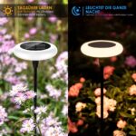 ZWOOS Solar Gartenleuchten 4er Set – IP65 LED Blumenbeleuchtung mit 10-12h Akkulaufzeit – Bild 3