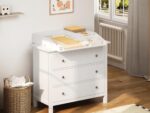 WOLTU Wickelaufsatz 80 x 74,5 cm mit Sicherheitsgurt – Platzsparender Wickeltisch für Kommoden – Bild 8