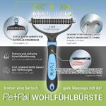 PetPäl Unterfellbürste für Hunde & Katzen – Effektive Fellpflege mit Ergo-Griff – Bild 2
