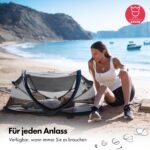 Deryan Baby Reisebett Pop-Up mit Matratze – Sicheres Babyzelt für unterwegs ab Geburt bis 2,5 Jahre – Bild 6