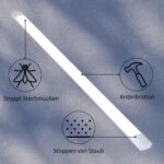 CBJKTX LED Deckenleuchte 120cm – 24W Neutralweiss 4000K Bürolampe Energiesparend – Bild 5