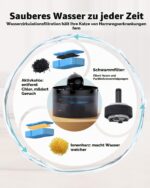 GOOSTOO Katzenbrunnen Filter Set – 6 Kohle- & 6 Schwammfilter für sauberes Trinkwasser – Bild 4