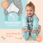 schlummersack Ganzjahr-Schlafsack mit Füssen & abnehmbaren Ärmeln – 2.5 Tog für 90-100 cm – Bild 3